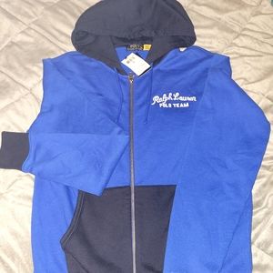Mens New Ralph Lauren Polo Team Zip Hoodie Medium